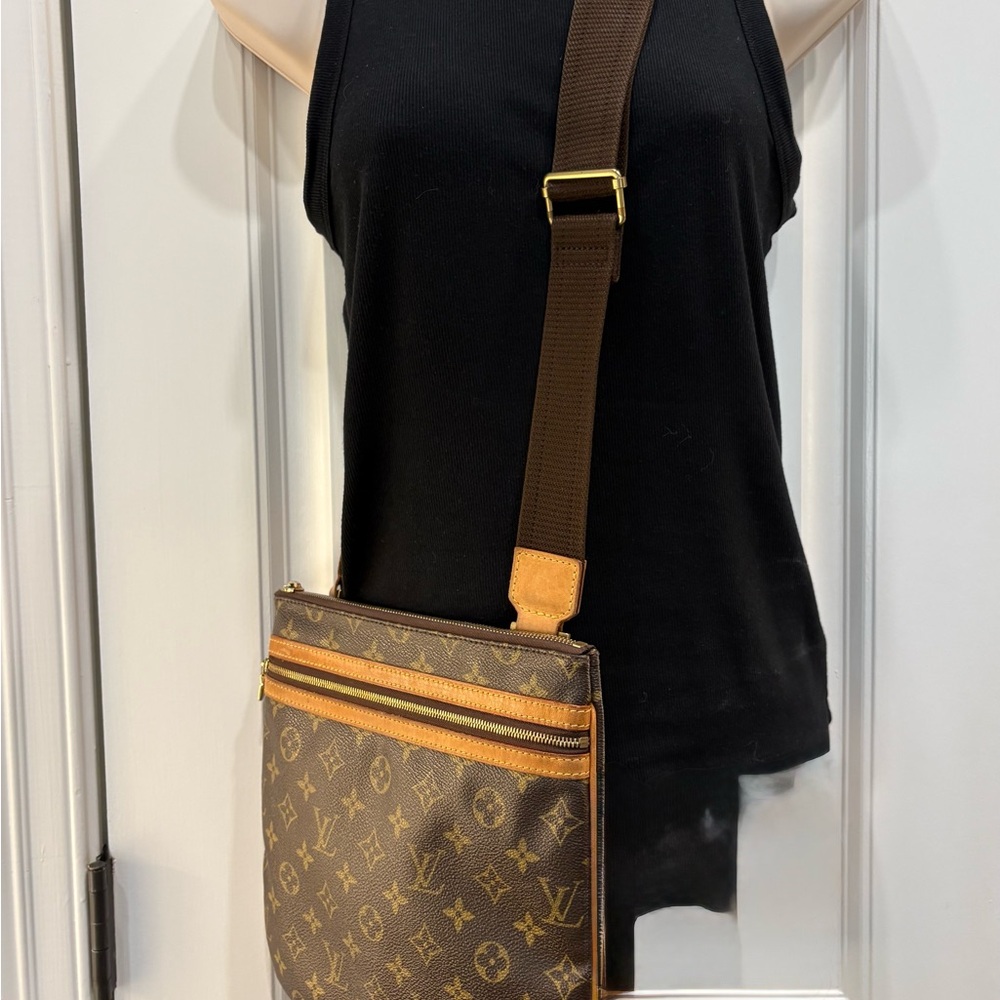 Louis Vuitton Monogram Pochette Bosphore Shoulder Bag (M40044)